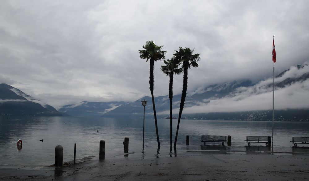 Der Pegel des Lago Maggiore steigt in 11 Tagen um 3 Meter ...