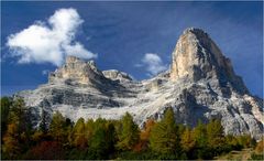 Der Pelmo, einer der schönsten Dolomitengipfel