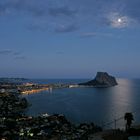 Der Penon de Ifach bei Vollmond