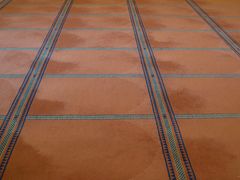 Der persische Teppich in der Gebetshalle.