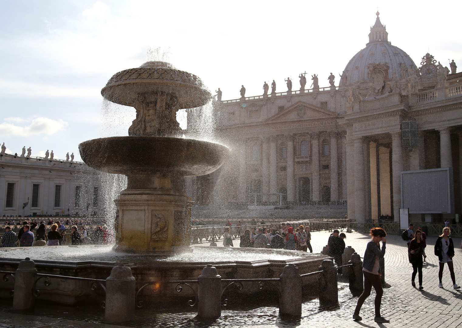 Der Petersplatz in Rom