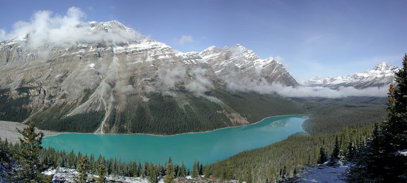 Der Peyto-Lake am Icefield-Parkway