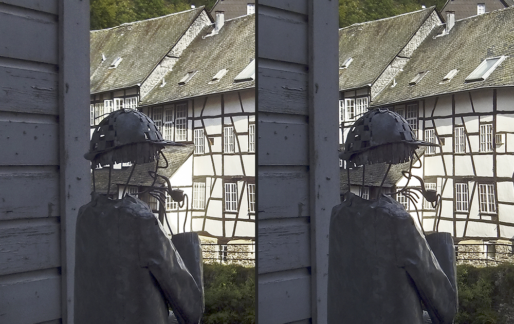 Der Pfeifenmann in Monschau 1 (3D)