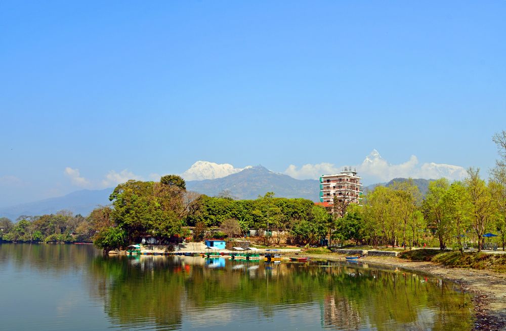 Der Phewa See in Pokhara