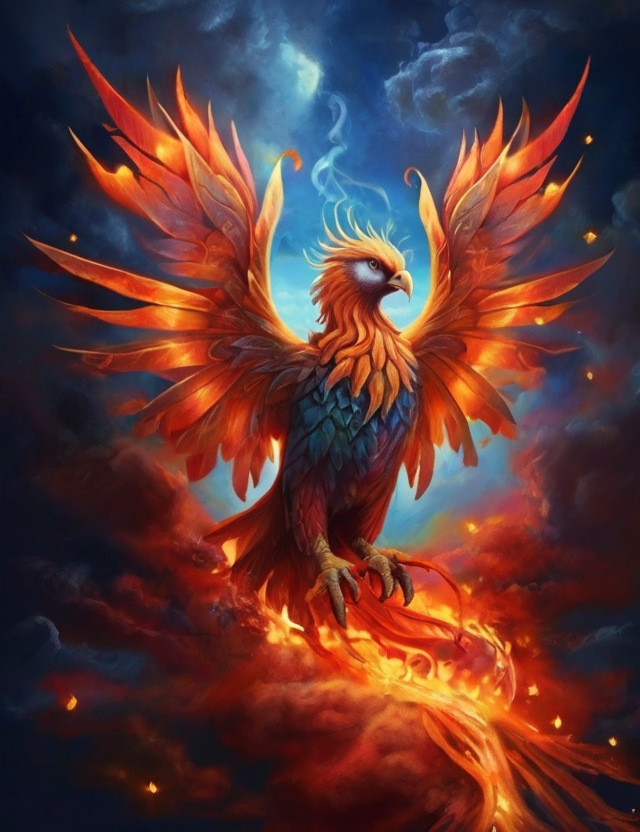 Der Phönix im Original Foto & Bild ki montagen, ki natur, ki