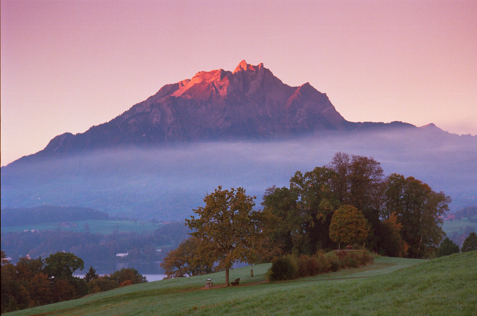 Der Pilatus in rot