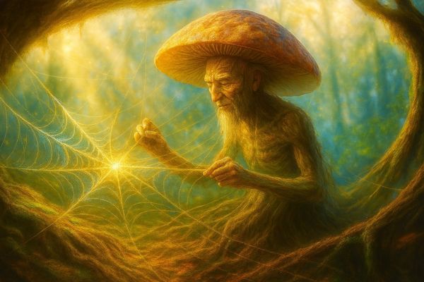 Der Pilzmagister in der Waldweberei