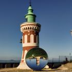 der "Pingelturm" an der Kaiserschleuse in der Kugel