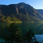 Der Plansee am frühen Morgen.