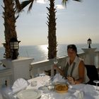 Der Platz an der Sonne - im Restaurant CLUB ARMA im Hafen von Antalya