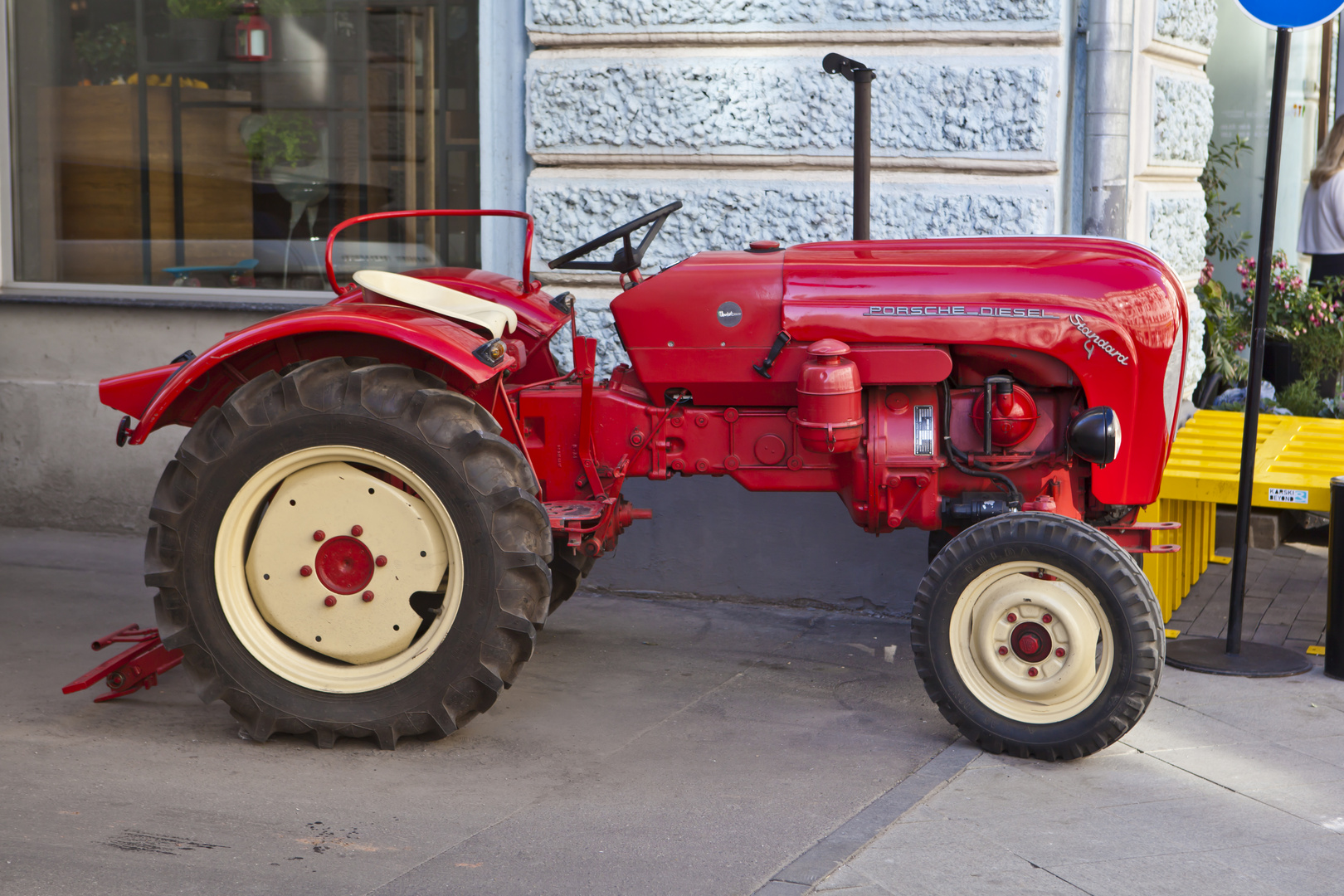 Der Porsche in ROT