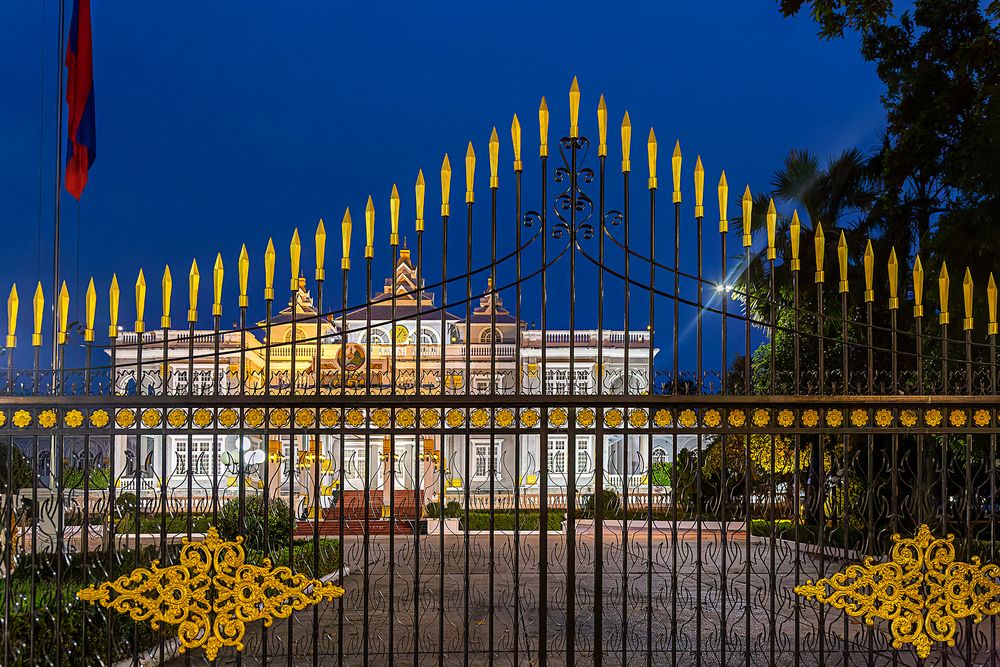 Der Präsidentenpalast in Vientiane