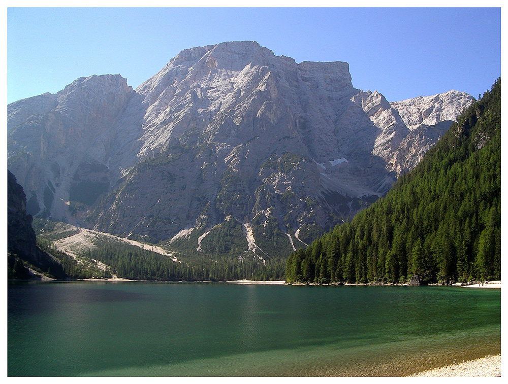 Der Pragser Wildsee in Südtirol