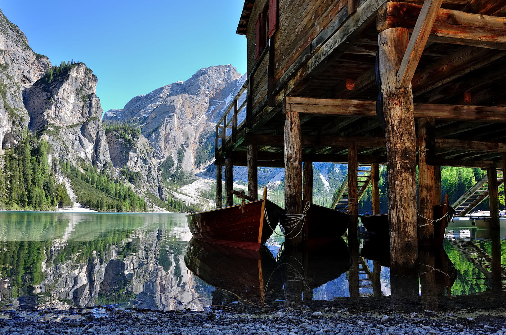 der Pragser Wildsee in Südtirol