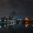 Der Preußenhafen bei Nacht