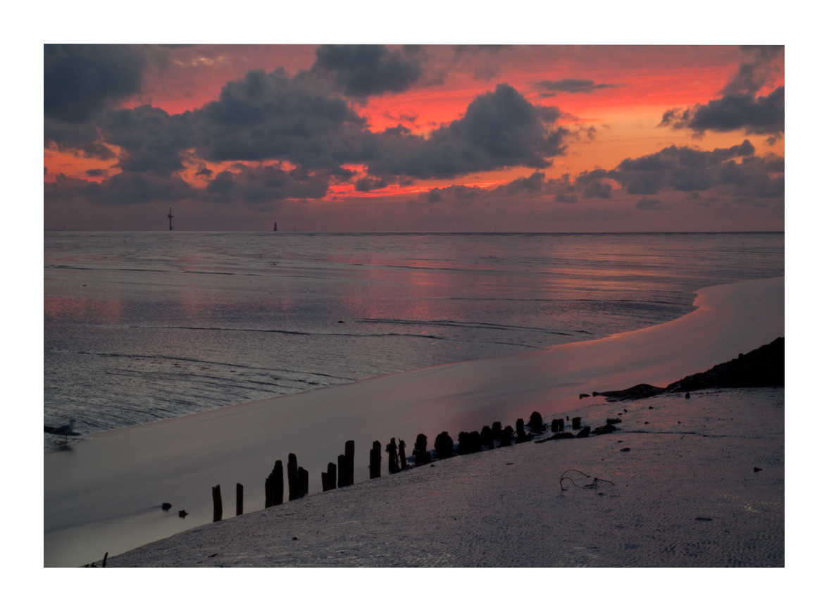 der Priel im Wattenmeer