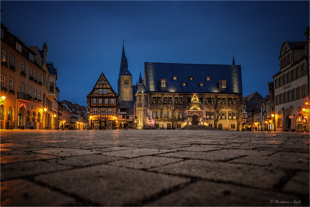 Der Quedlinburger Marktplatz...