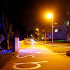 Der Radfahrer durch die Nacht