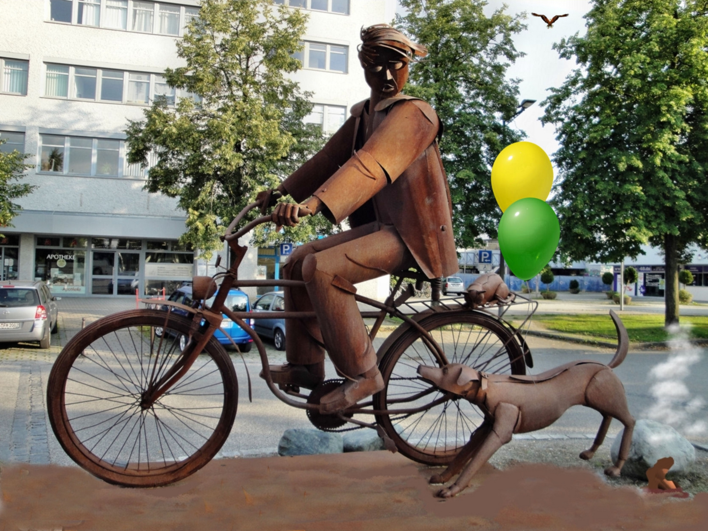 Der Radfahrer mit Hund-Konflikt