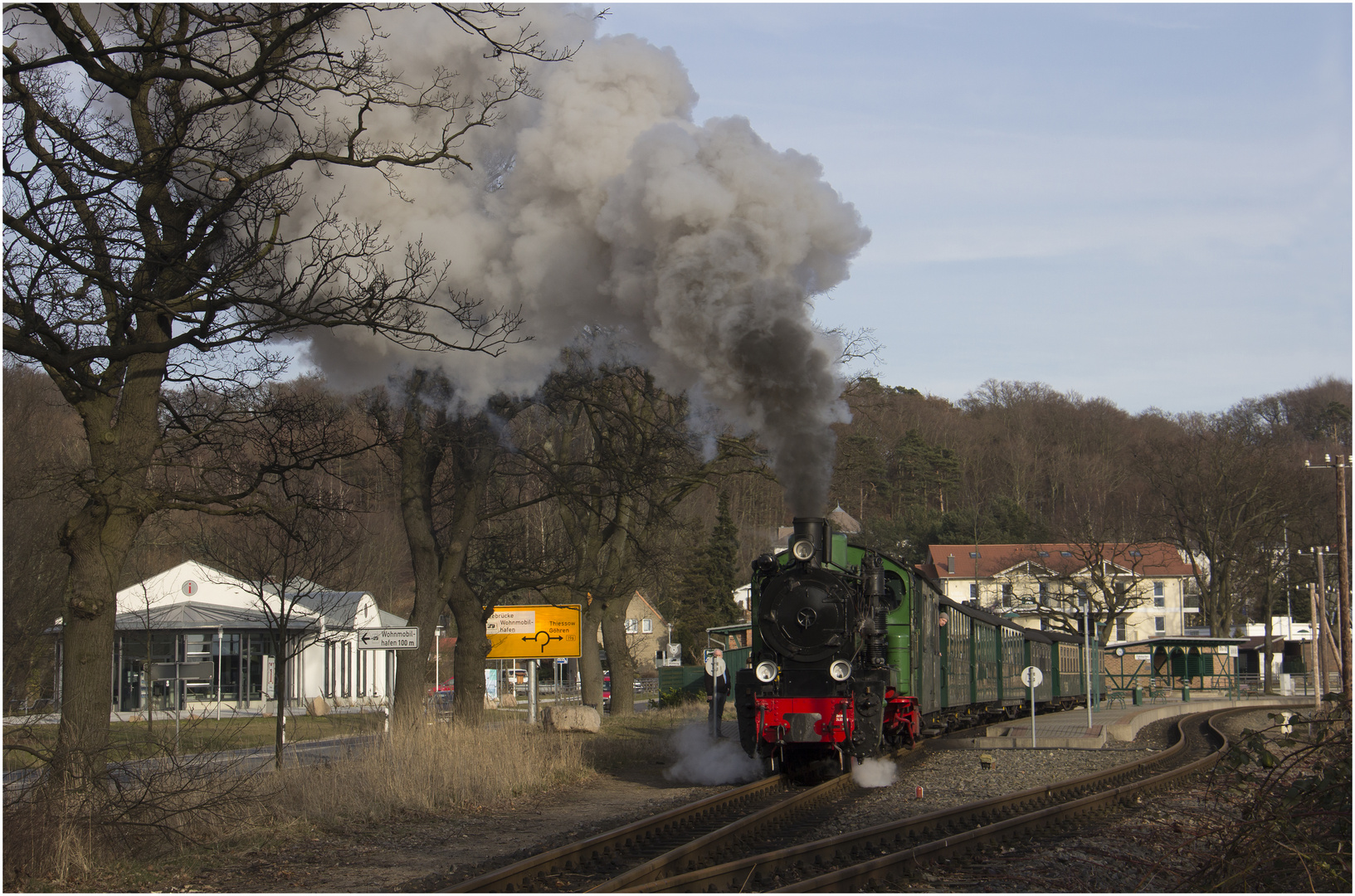 Der „Rasende Roland“ auf 750 mm mit Volldampf durch Rügen #1.