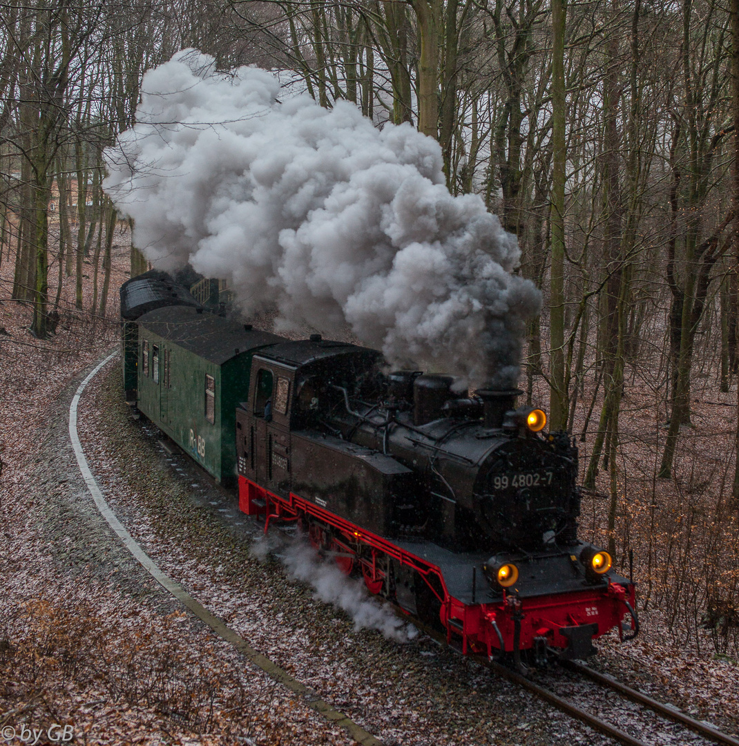 Der Rasende Roland auf dem Weg zum Jagdschloß