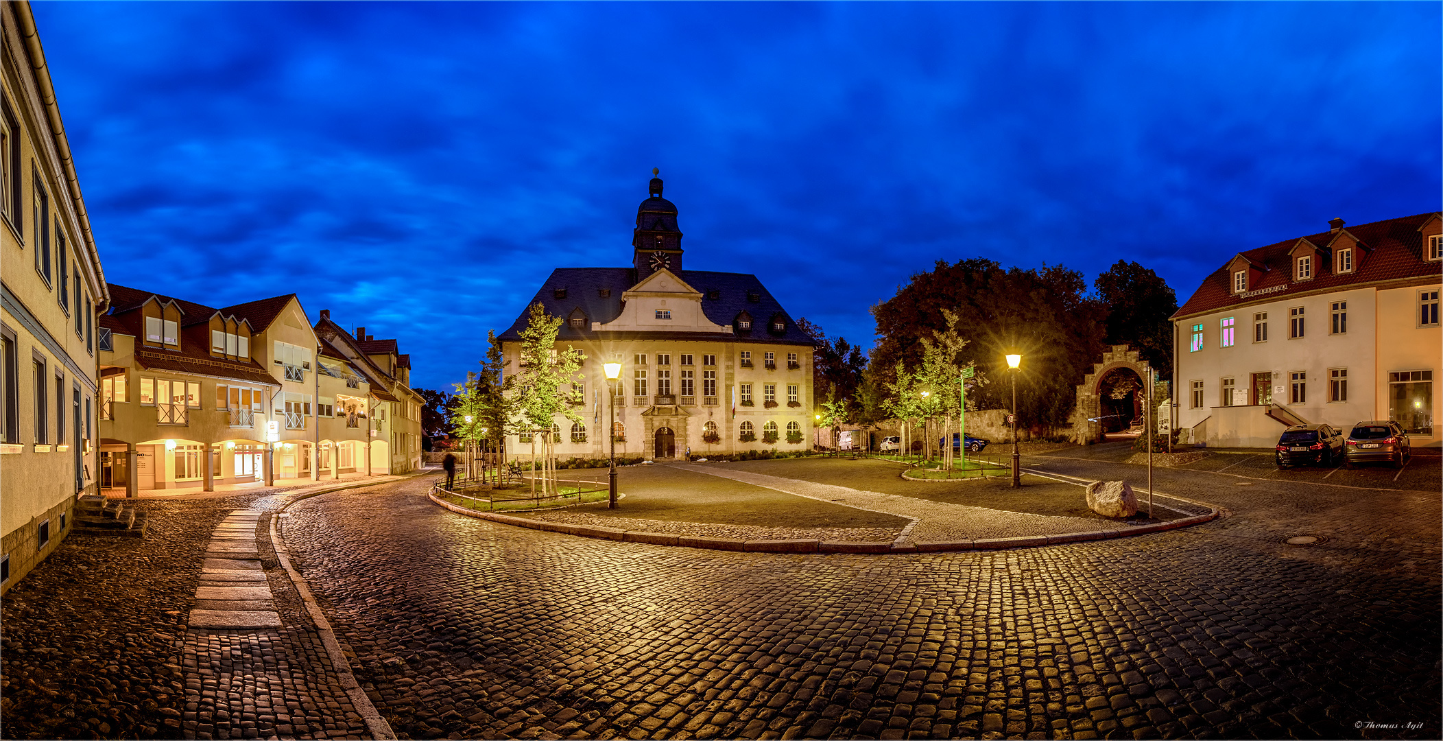 Der Rathausplatz Ballenstedt...