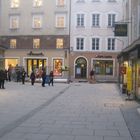 Der Rathausplatz im Herzen der Salzburger Altstadt