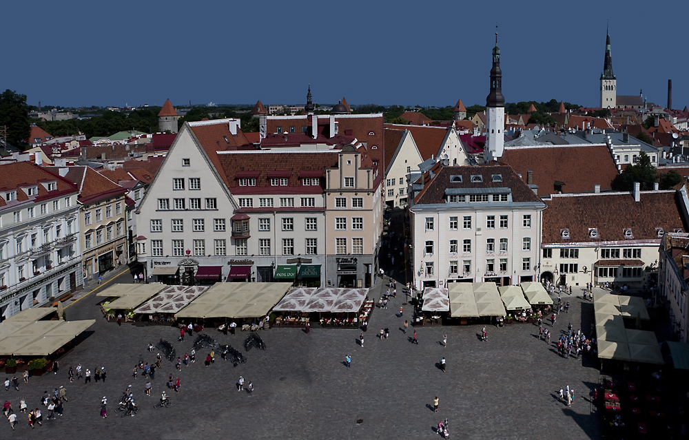 Der Rathausplatz von Tallinn