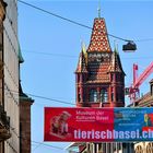 Der Rathausturm Basel als Werbeträger