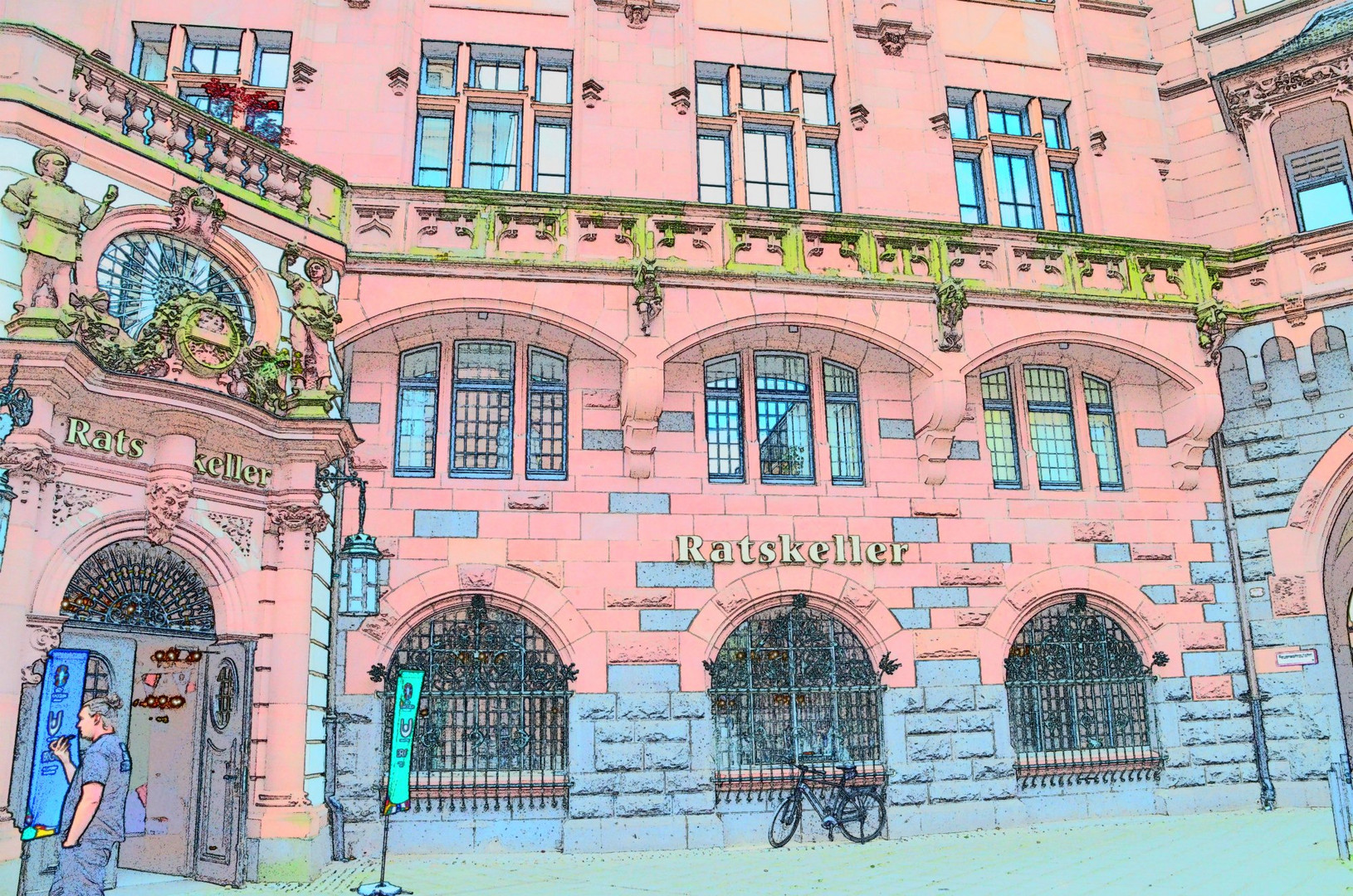 Der Ratskeller vom Frankfurter Römer, dem historischen Rathauses