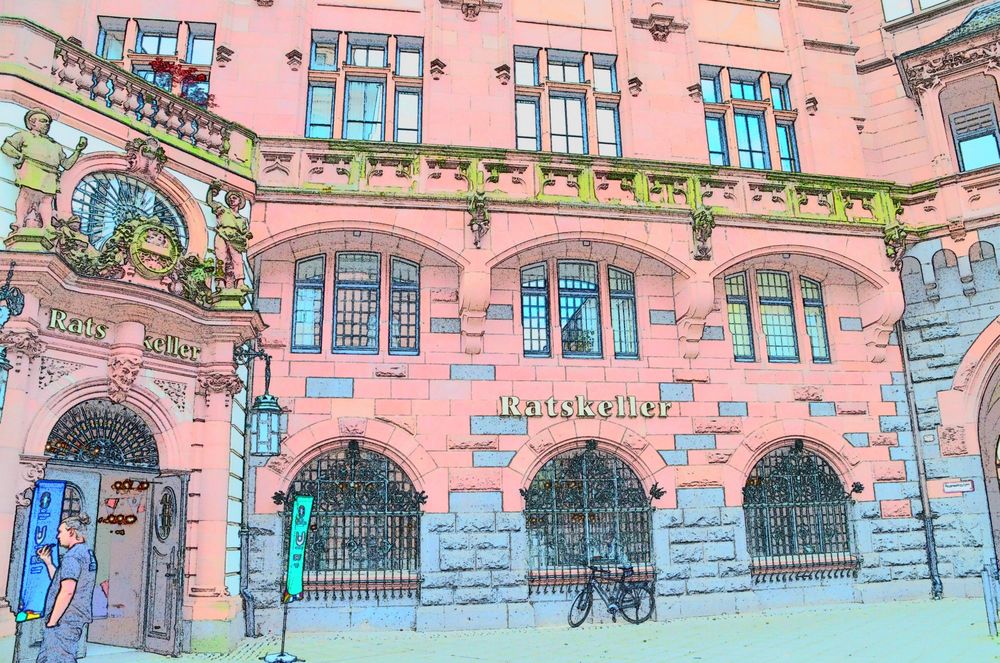 Der Ratskeller vom Frankfurter Römer, dem historischen Rathauses