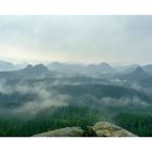 Der Regen stark, die Wolken tief - als mich der der sächs. Elbsandstein rief