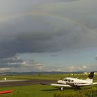 Der Regenbogen ist eine Entschuldigung für das schlechte Wetter