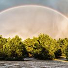 Der Regenbogen nach dem Hagelschauer