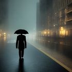 Der Regenschirm     -     a la Rene Magritte