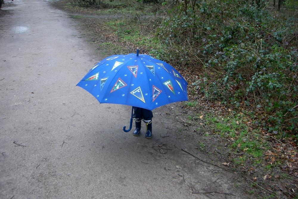 "Der Regenschirmmann!