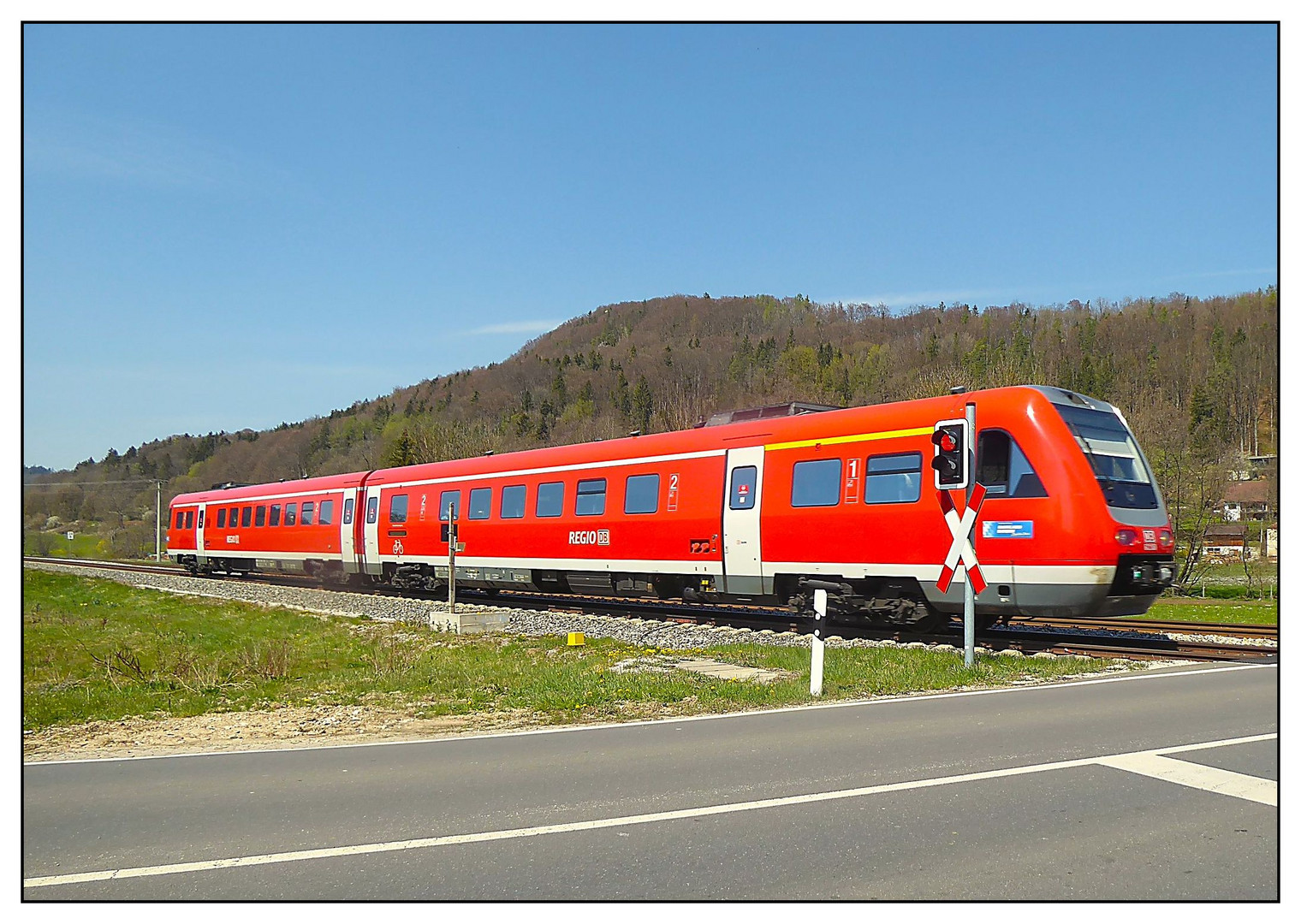 Der Regionalexpress aus der Oberpfalz in Richtung Nürnberg