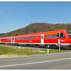 Der Regionalexpress aus der Oberpfalz in Richtung Nürnberg