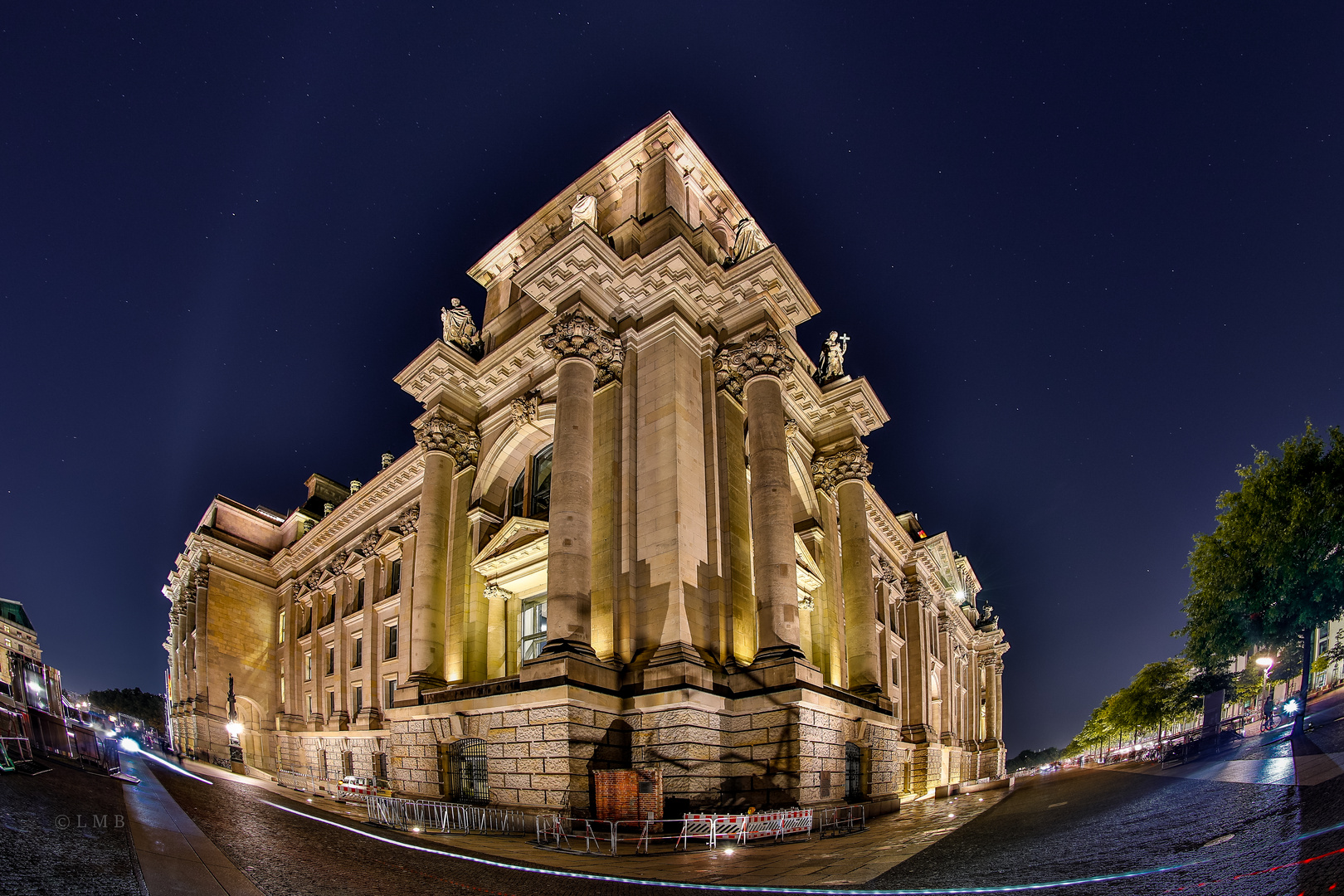 Der Reichstag des Nachts