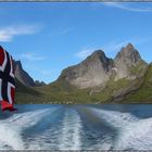 Der Reine-Fjord aus der Schiffs-Perspektive ; 5 Juli, Norwegenreise 2014