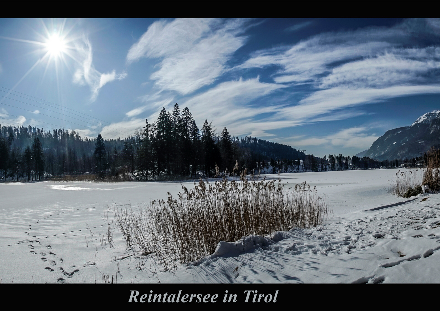 Der Reintalersee vor dem Frühlingserwachen