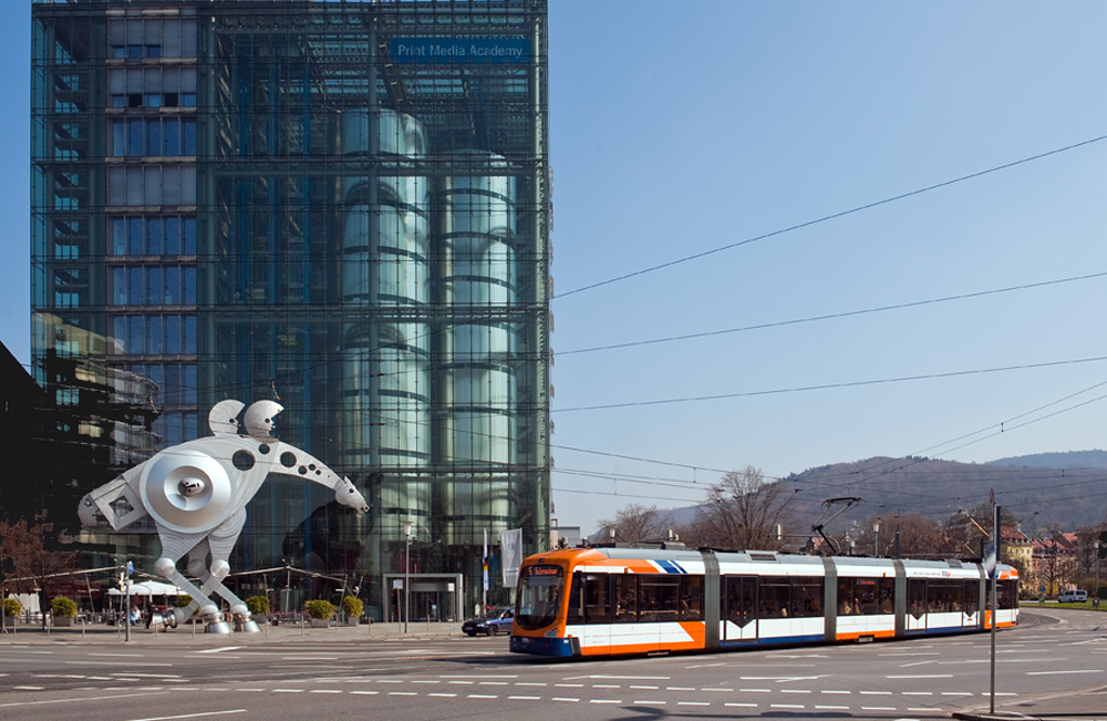 Der Reiter und die Straßenbahn