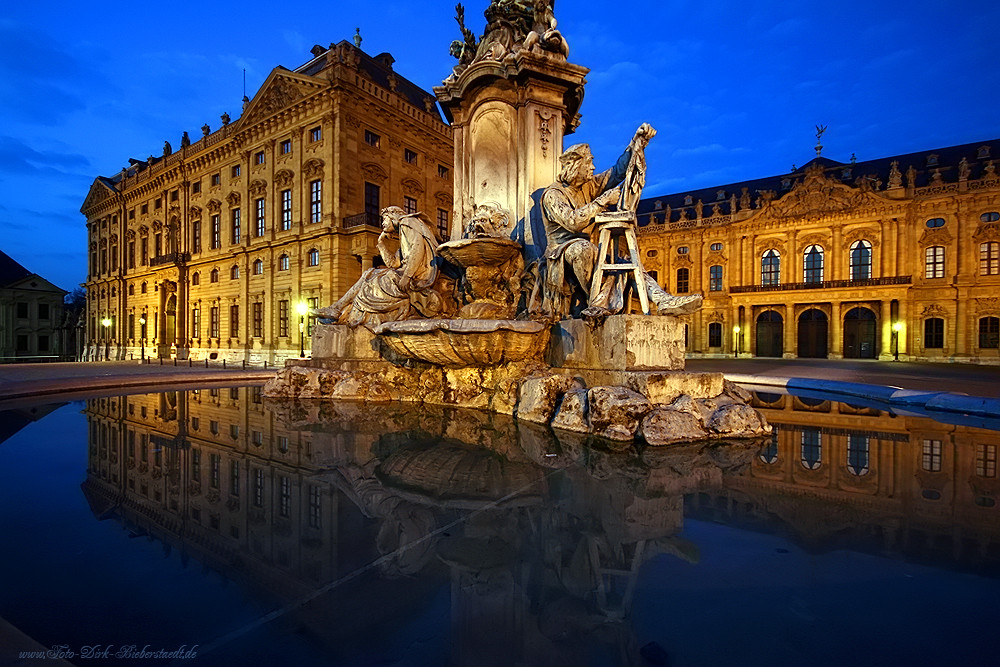 Der Residenzplatz in Würzburg