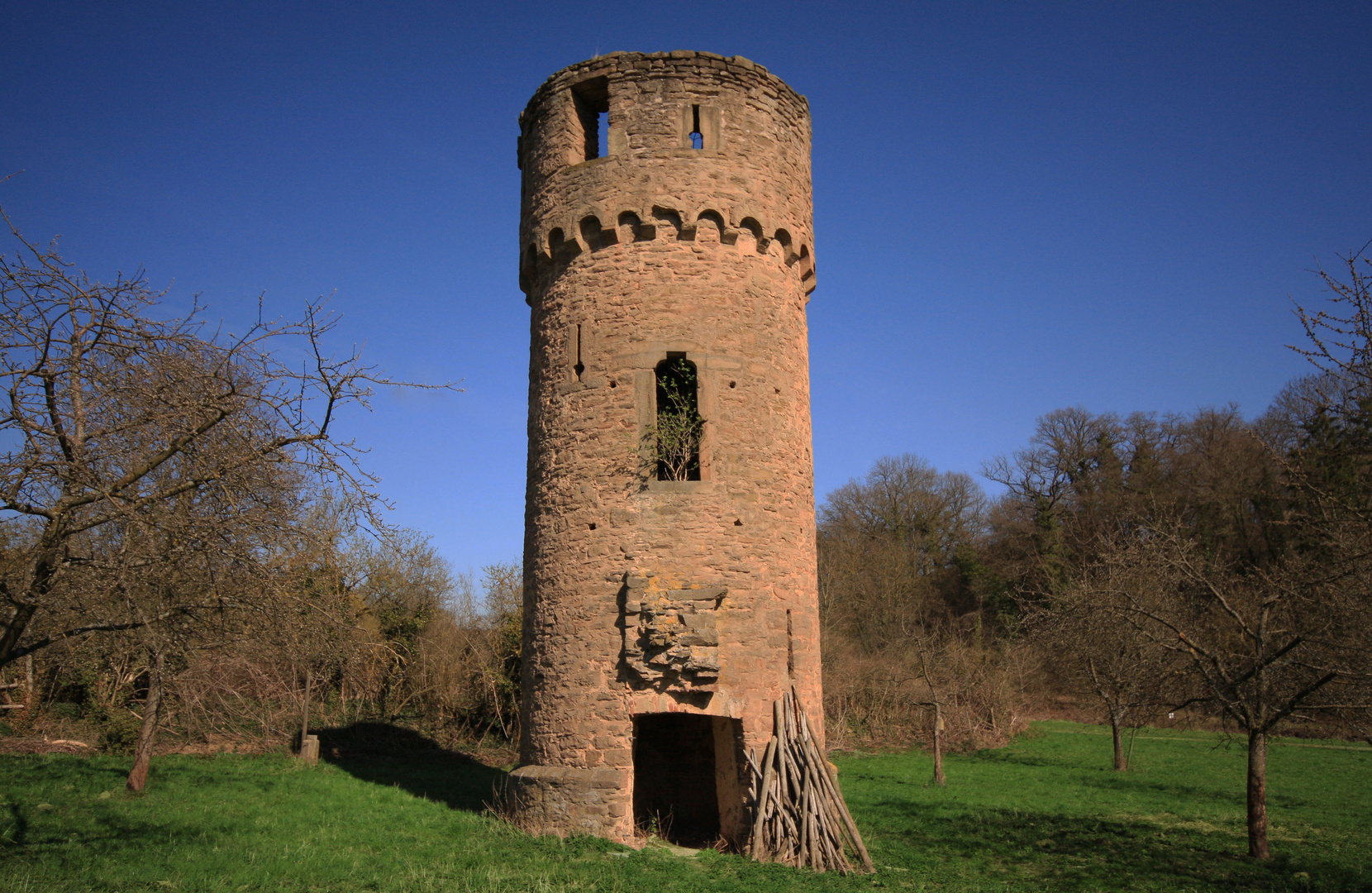 Der Rest von einer Burg