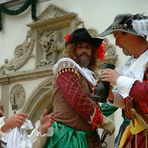 "Der Retter" Historisches Spektakel in Pirna, mit ernstem Hintergrund, jährlich zum Stadtfest.