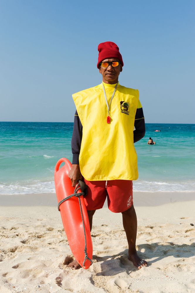 Der Rettungsschwimmer am Public Beach Jumeirah