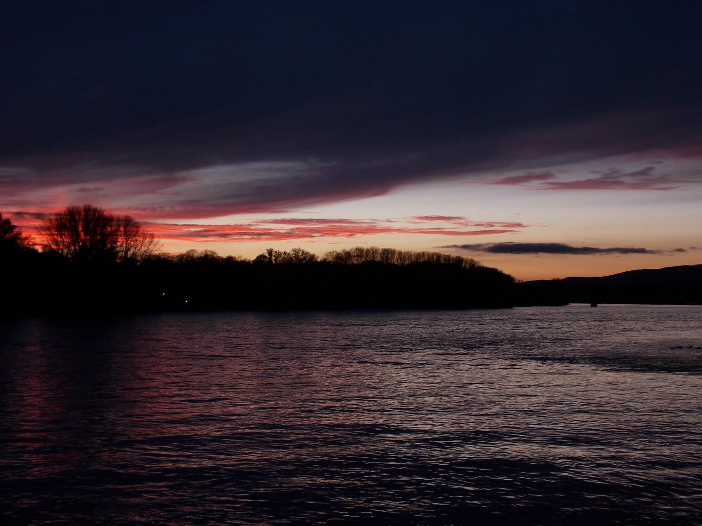 Der Rhein am Abend "2"