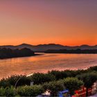 Der Rhein bei Bonn am Morgen