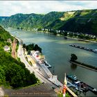 Der Rhein bei der Burg Rheinfels