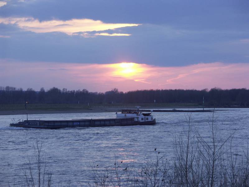 Der Rhein bei Duisburg